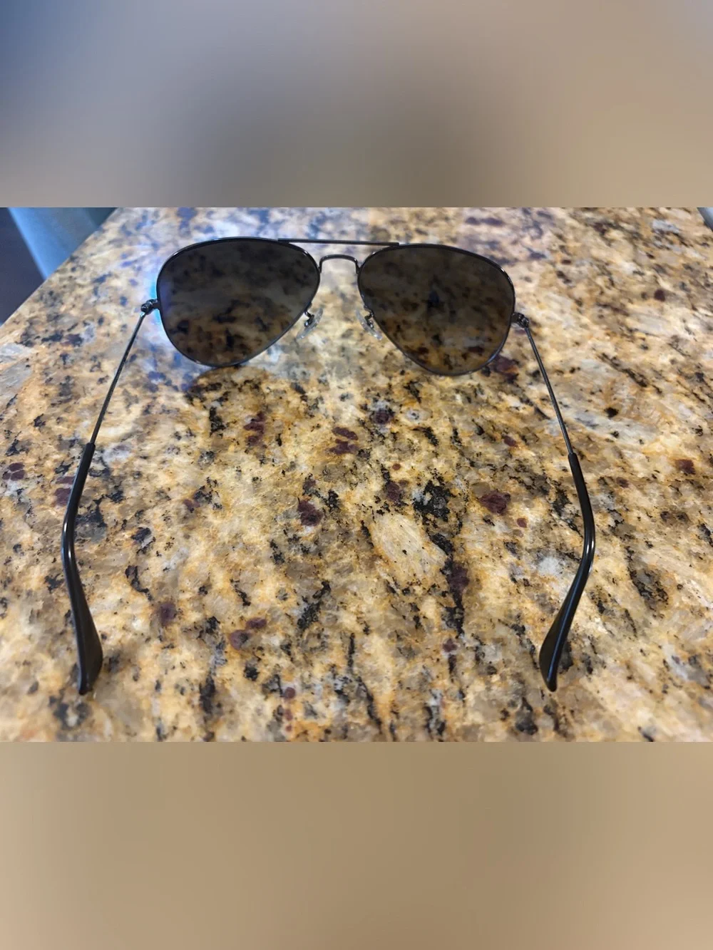 Ray-Ban 3025 Aviator Sunglasses Gunmetal Polarized Lenses Medium